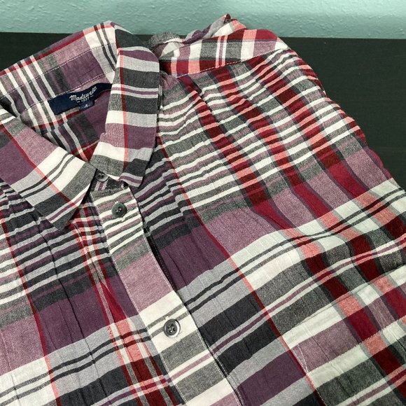 Madewell Oversized Boy Shirt in Kenwood Plaid - Picture 3 of 4